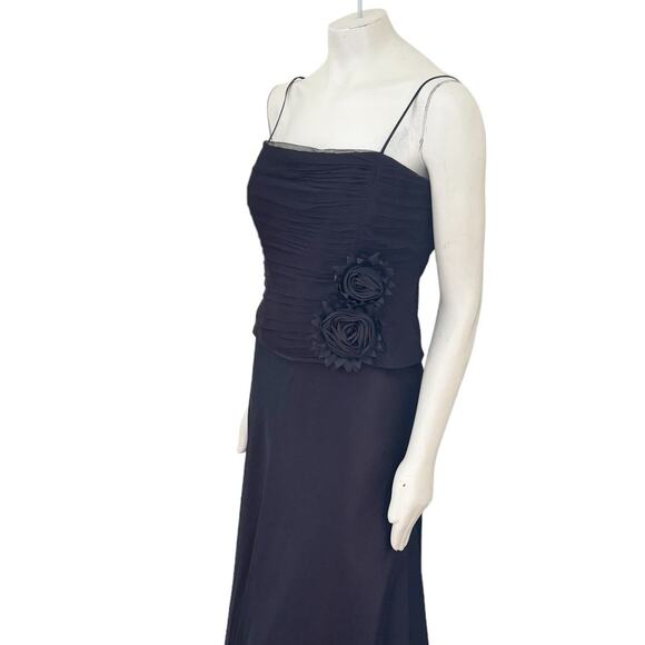 MILLA BELL Floor Length Formal A-line Dress Ruched crinoline bodice SZ 10 - Picture 5 of 12